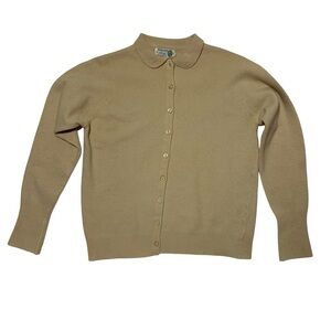 1950’s True Vintage Cream Button Cardigan Sweater Womens Size Small